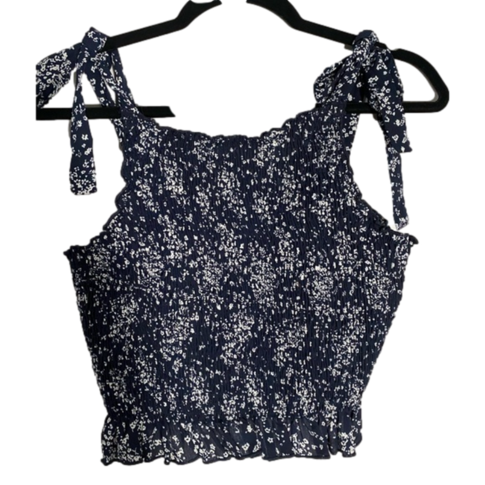 cropped tank top with adjustable straps